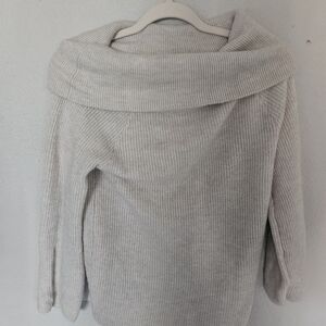 H&M Cream Off-the-Shoulder Sweater